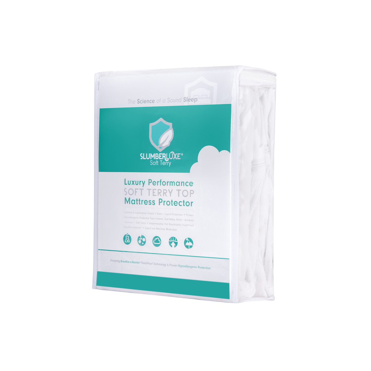 SlumberLuxe Soft Terry Mattress Protector